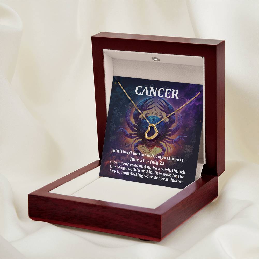 [Almost Sold Out] Cancer Sign Gift - Delicate Heart Necklace