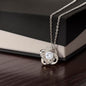 Love knot necklace without message card