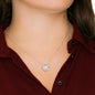Love knot necklace without message card