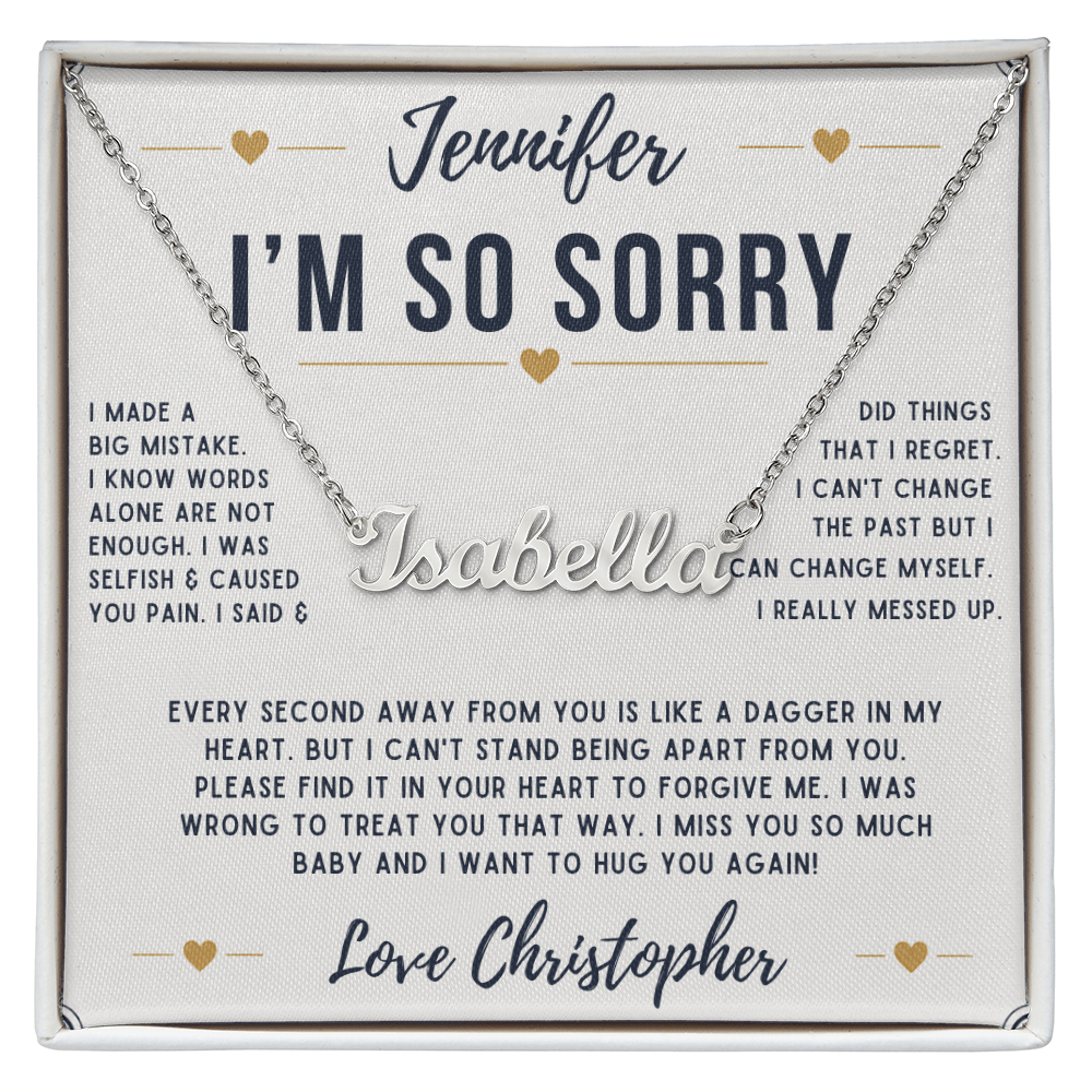 PERSONALIZED SORRY NECKLACE V2