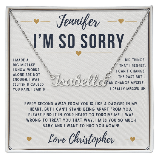 PERSONALIZED SORRY NECKLACE V2