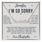 Personalized Sorry Name Necklace for Wife