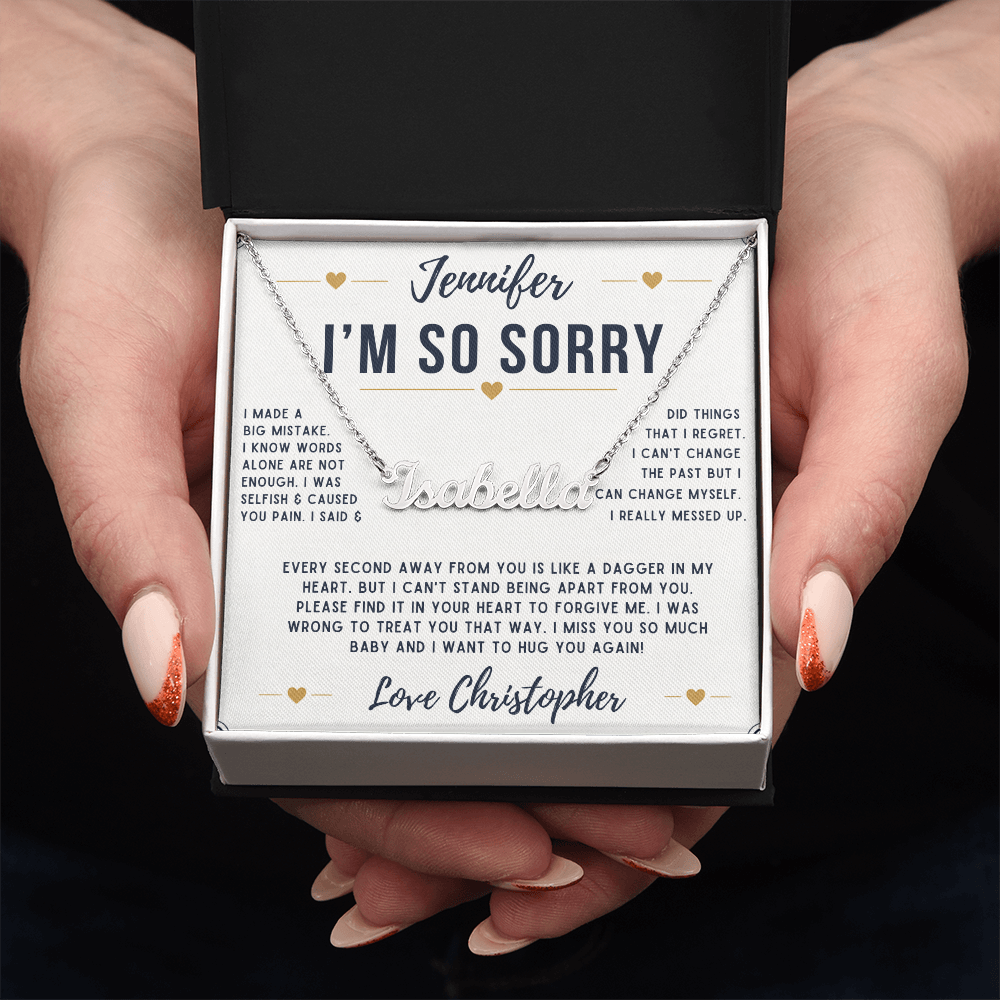 PERSONALIZED SORRY NECKLACE V2