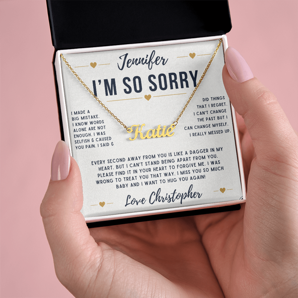 PERSONALIZED SORRY NECKLACE V2