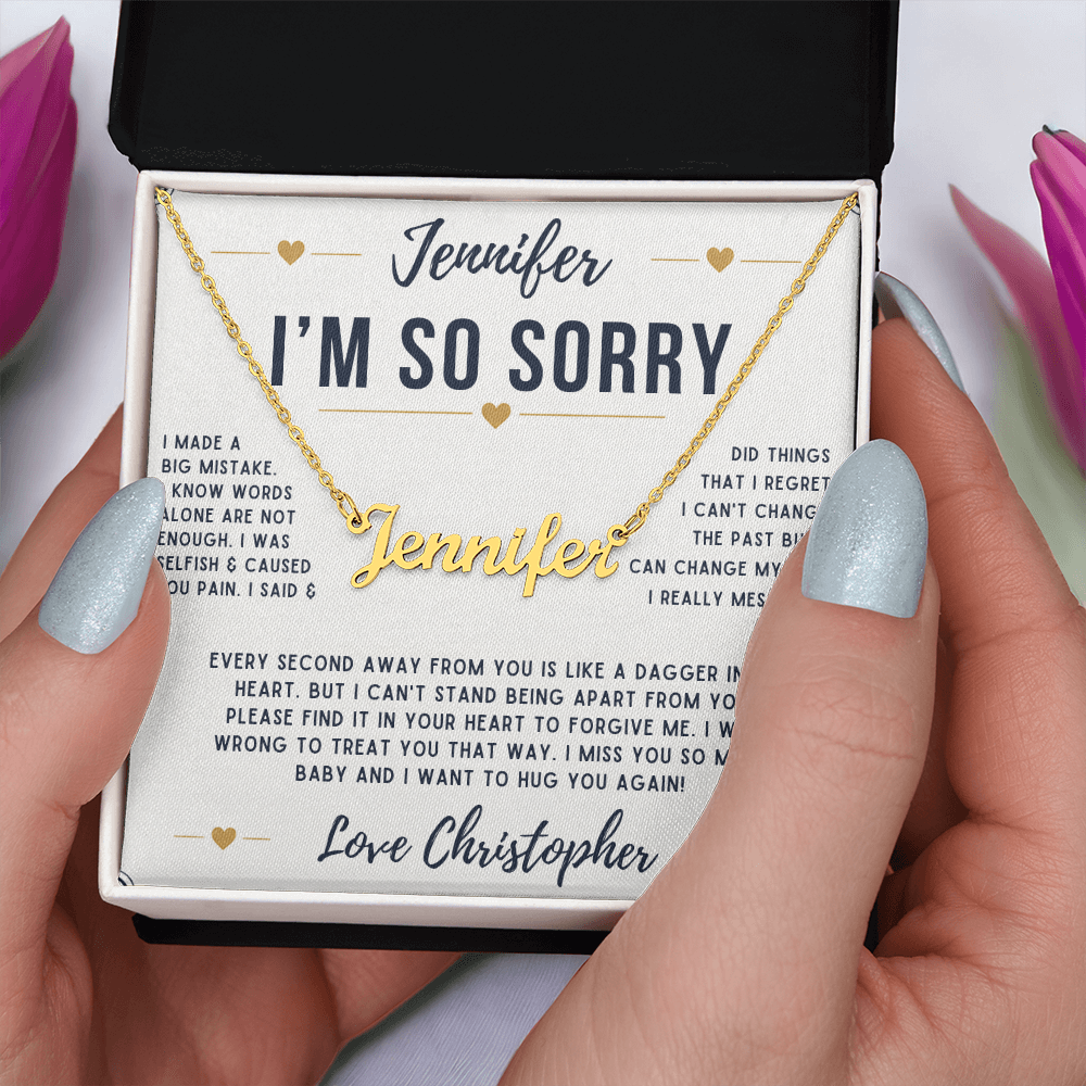 PERSONALIZED SORRY NECKLACE V2