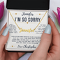 Personalized Sorry Name Necklace for Wife