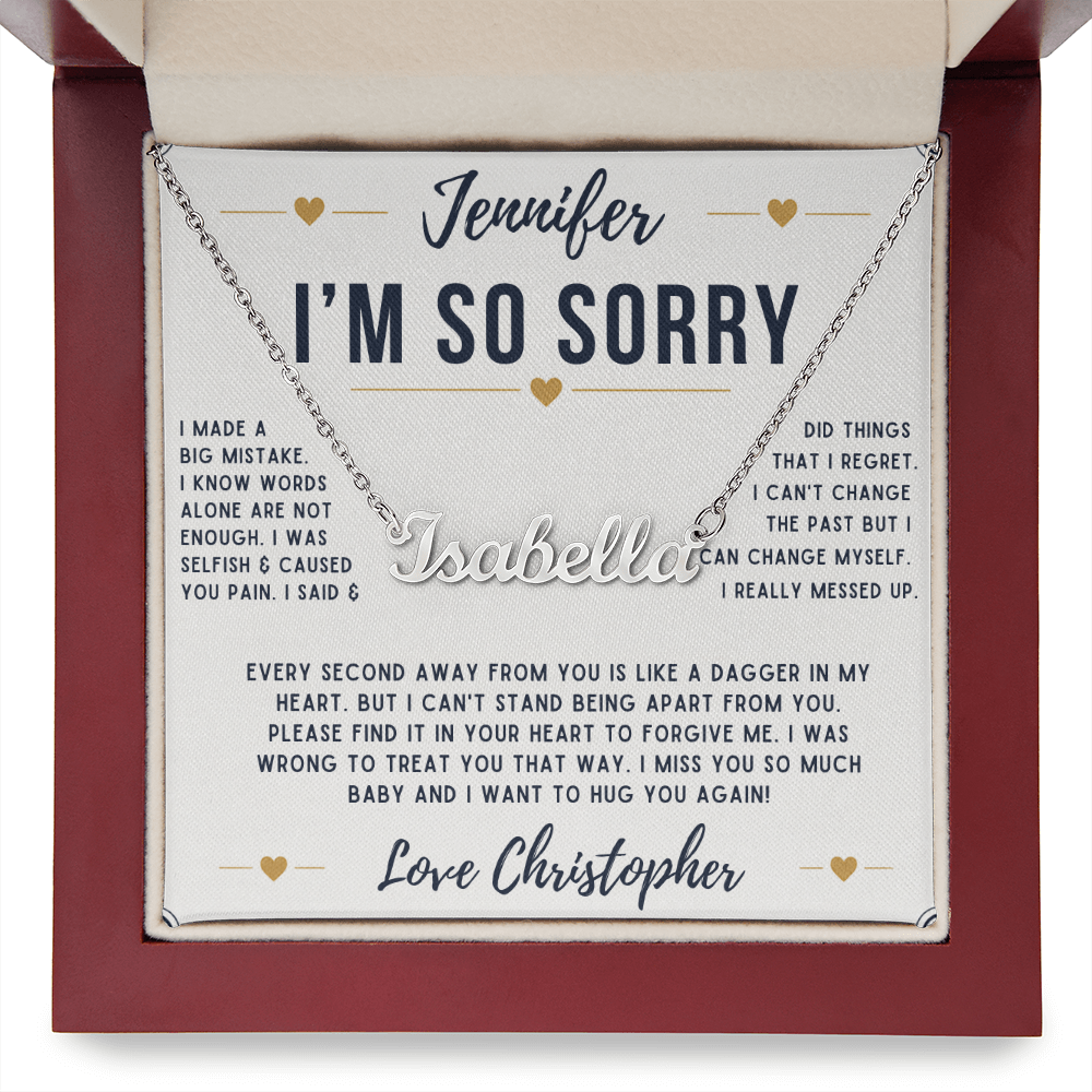 PERSONALIZED SORRY NECKLACE V2