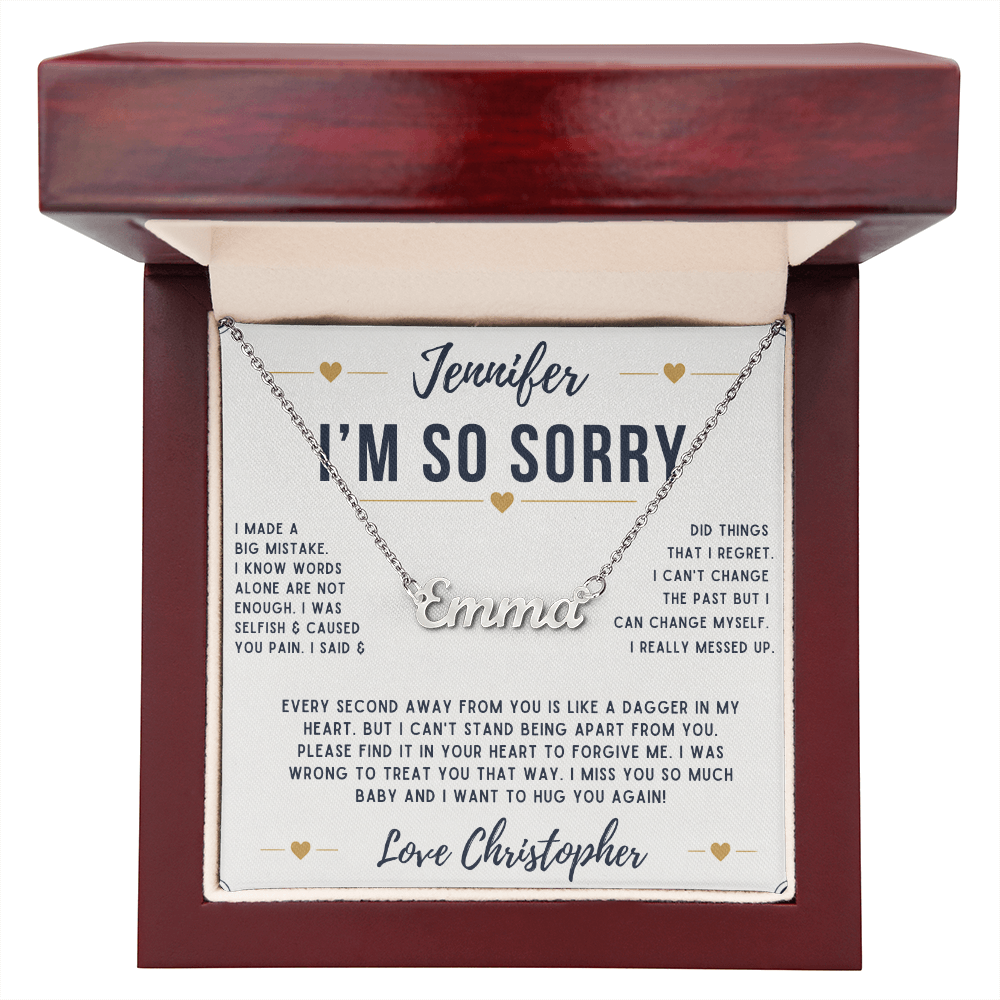 PERSONALIZED SORRY NECKLACE V2