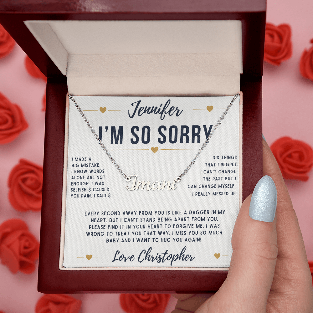 PERSONALIZED SORRY NECKLACE V2