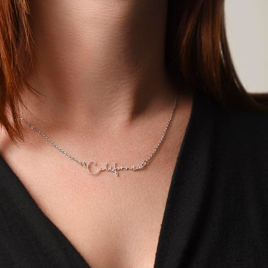 Custom Signature Style Name Necklace