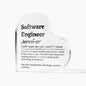 Personalized Software Engineer Printed Heart Shaped Acrylic Plaque