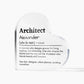 Personalized Architect Printed Heart Shaped Acrylic Plaque