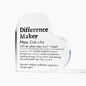 Personalized Difference Maker Printed Heart Shaped Acrylic Plaque