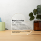 Personalized Psychiatrist Printed Heart Shaped Acrylic Plaque