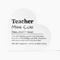 Personalized Teacher Printed Heart Shaped Acrylic Plaque