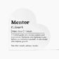 Personalized Mentor Printed Heart Shaped Acrylic Plaque