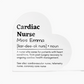 Personalized Cardiac Nurse Printed Heart Shaped Acrylic Plaque