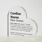 Placa de Acrílico para Enfermera de Cardiología, Personalizada