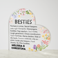 Besties Heart Plaque