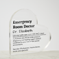 Placa de Acrílico para Médico de Urgencias, Personalizada