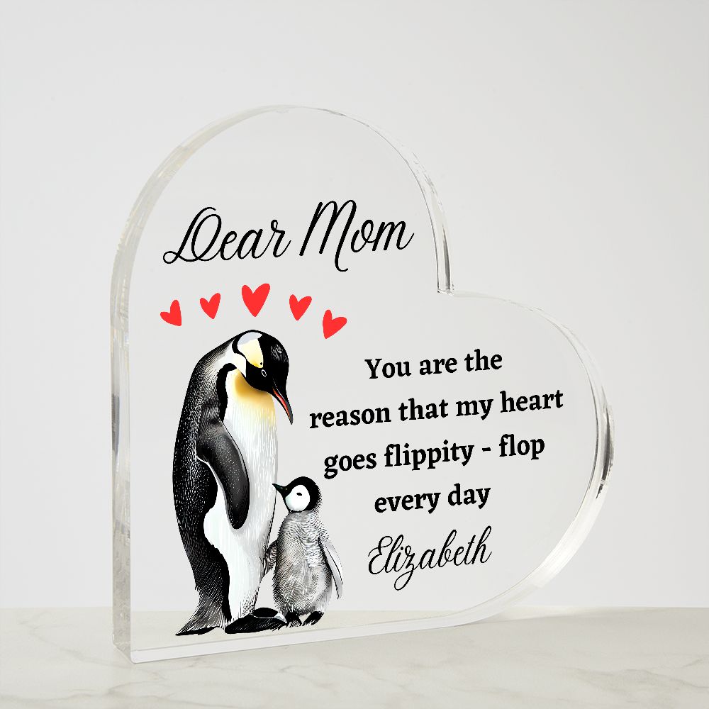 [Almost Sold Out] Dear Mom - Penguin and Child - Acrylic Plaque