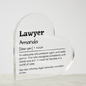 Placa de Acrílico para Abogado, Personalizada
