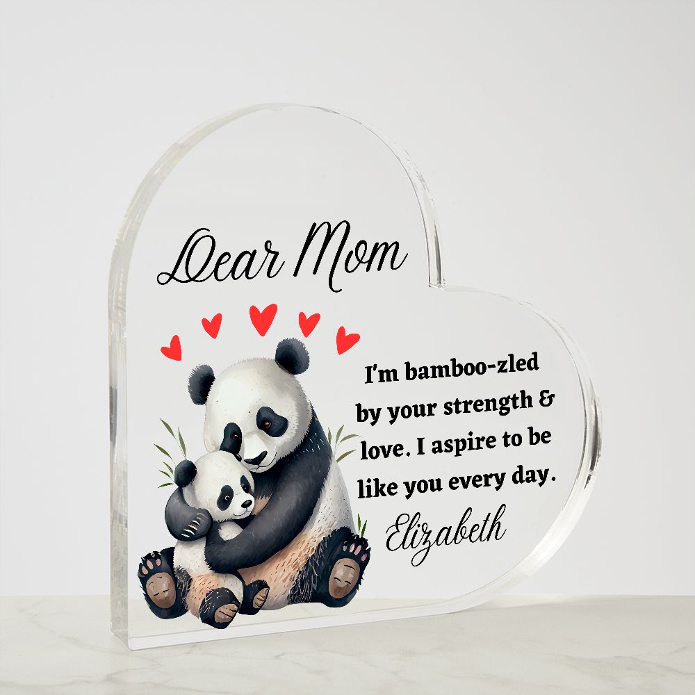 [Almost Sold Out] Dear Mom - Pandas - Acrylic Plaque