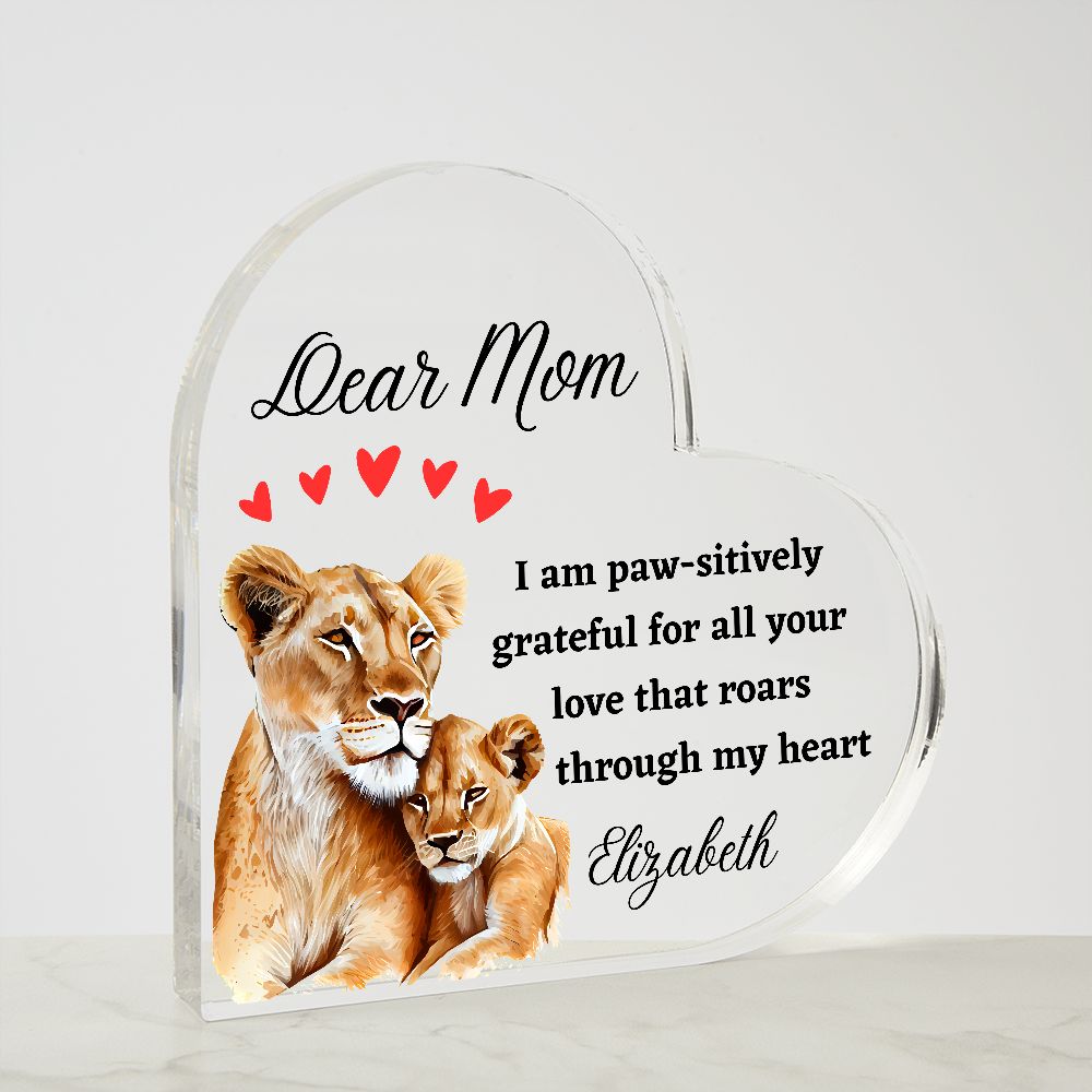 [Almost Sold Out] Dear Mom - Lioness and Child - Acrylic Plaque