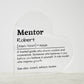 Personalized Mentor Printed Heart Shaped Acrylic Plaque