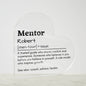 Personalized Mentor Printed Heart Shaped Acrylic Plaque