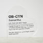 Personalized OB-GYN Printed Heart Shaped Acrylic Plaque