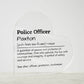 Personalized Police Officer Printed Heart Shaped Acrylic Plaque