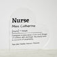 Personalized Nurse Printed Heart Shaped Acrylic Plaque