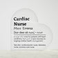 Personalized Cardiac Nurse Printed Heart Shaped Acrylic Plaque