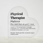 Personalized Physical Therapist Printed Heart Shaped Acrylic Plaque