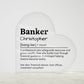 Personalized Banker Printed Heart Shaped Acrylic Plaque