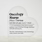 Placa de Acrílico para Enfermera de Oncología, Personalizada