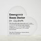 Personalized Emergency Room Doctor Printed Heart Shaped Acrylic Plaque