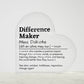 Personalized Difference Maker  Printed Heart Shaped Acrylic Plaque