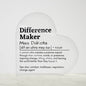 Personalized Difference Maker Printed Heart Shaped Acrylic Plaque