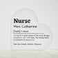 Personalized Nurse Printed Heart Shaped Acrylic Plaque