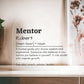 Personalized Mentor Printed Heart Shaped Acrylic Plaque