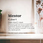 Personalized Mentor Printed Heart Shaped Acrylic Plaque