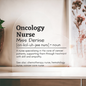 Placa de Acrílico para Enfermera de Oncología, Personalizada