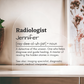 Personalized Radiologist Printed Heart Shaped Acrylic Plaque