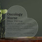 Placa de Acrílico para Enfermera de Oncología, Personalizada