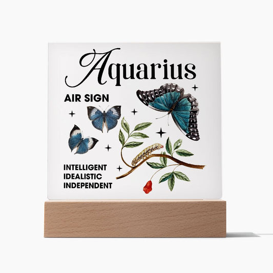 Almost Sold Out - Aquarius - Zodiac  Acrylic Plaque