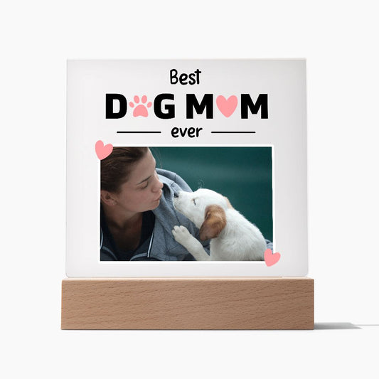 Almost Sold Out - Dog Mom Acrylic Plaque With Stand