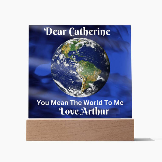 Almost Sold Out - You Mean The World To Me - Acrylic Plaque With Stand