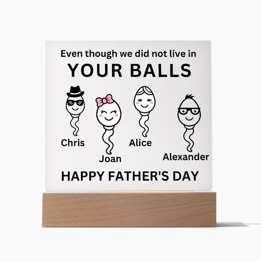 Almost Sold Out - Bonus Dad - Acrylic Plaque with Stand